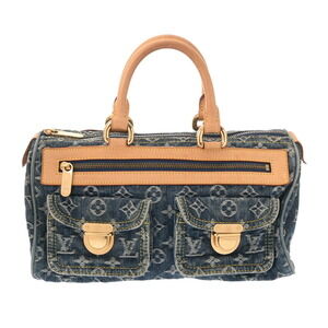 Louis Vuitton Monogram Denim Neo Speedy Blue Handbag